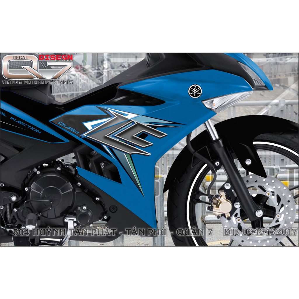 TEM RỜI EXCITER 150 XANH ĐEN