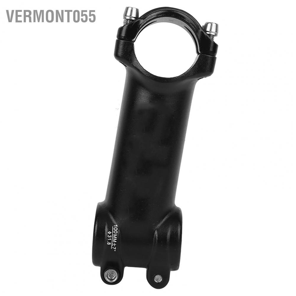 Vermont055 Aluminium Alloy High Strength Black Simple Generous Safer Riding Road Bike Stem Mountain Bicycle Cycling Accessory