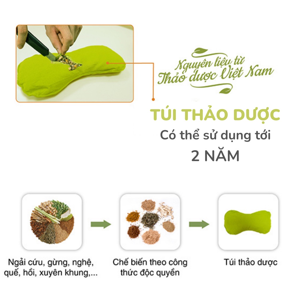 Túi Chườm Mắt Thảo Dược Nóng Lạnh Thư Giãn Mắt Chuyên Dụng Cho Spa - Beauty Salon - Hapaku