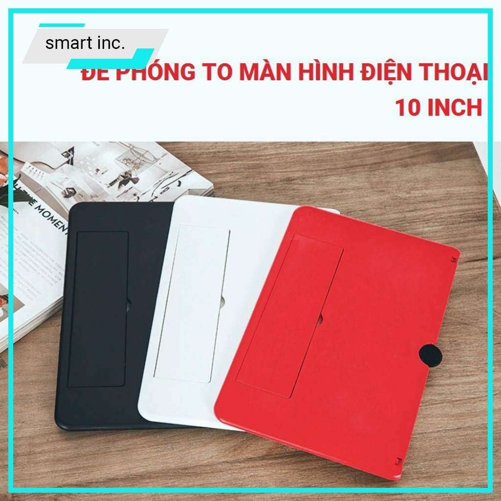 Kính Phóng Khuếch Đại Màn Hình Iphone Ipad Độ Phân Giải Cao 3D 4D Giá Đỡ Phóng To Màn Hình Điện Thoại Xem Phim Chơi Game