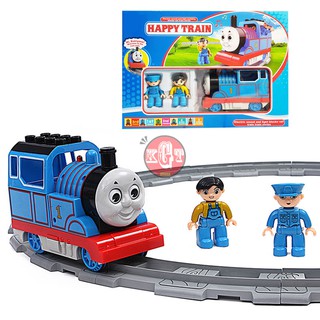 Đồ Chơi Mô Hình Tàu Hỏa Và Đường Ray Happy Time (Thomas Mini, Đường Ray 57.5x57.5cm)