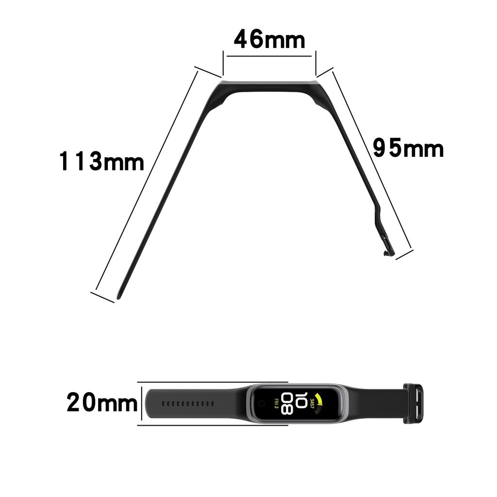 Dây Đeo Silicon Mềm Cho Đồng Hồ Thông Minh Samsung Galaxy Fit2 SM-R220