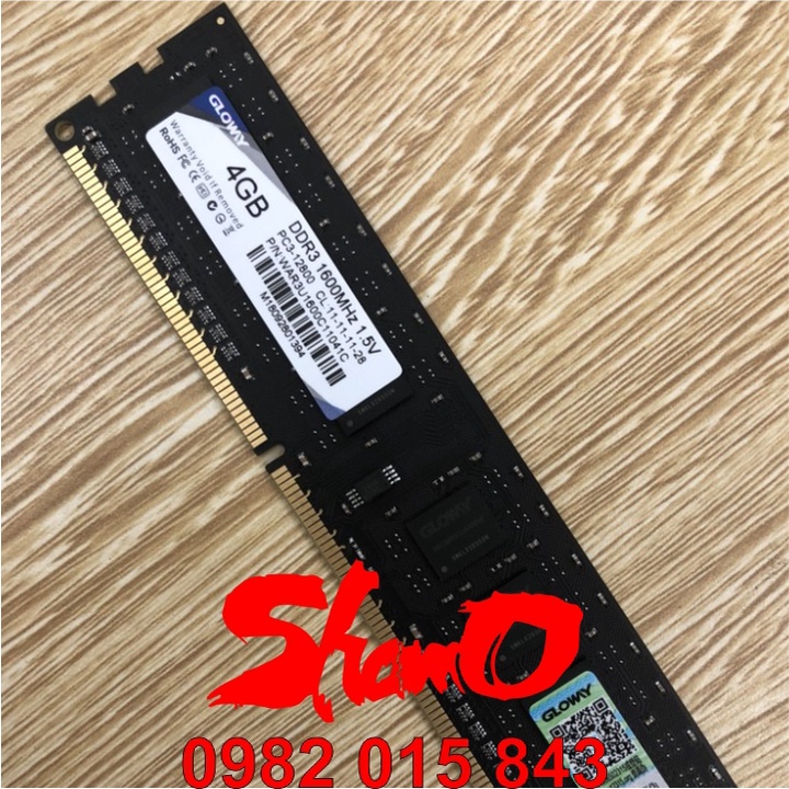 Ram PC DDR3 | 1600MHz | 4GB và 8GB  – Chính hãng Gloway – Bảo hành 3 năm