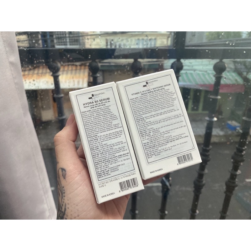Serum Dưỡng Trắng Sáng Da, Giảm Thâm Nám Sạm Da, Chống Lão Hóa GoodnDoc Vitamin C 16.5 Daily whitenin