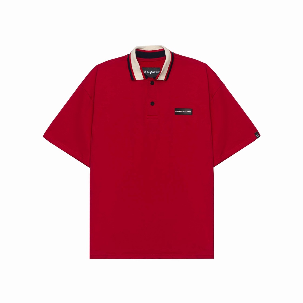69 DAYDREAMS - Áo Thun Cổ Trụ RED STRIPE BASIC POLO