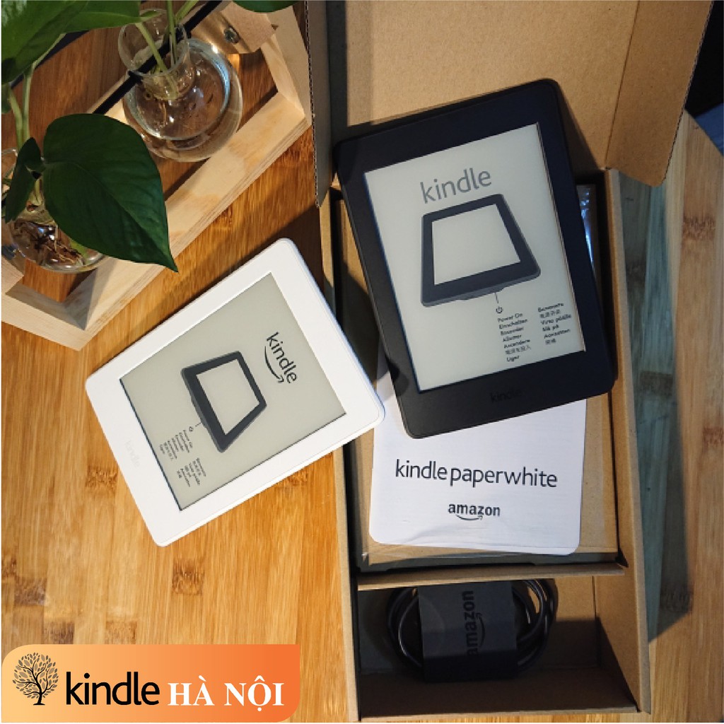 TẶNG CƯỜNG LỰC | Máy đọc sách Kindle Paperwhite 3 (7th) Kindle PPW3 có đèn nền với màn hình 6'' 300PPI, bộ nhớ 4/32GB