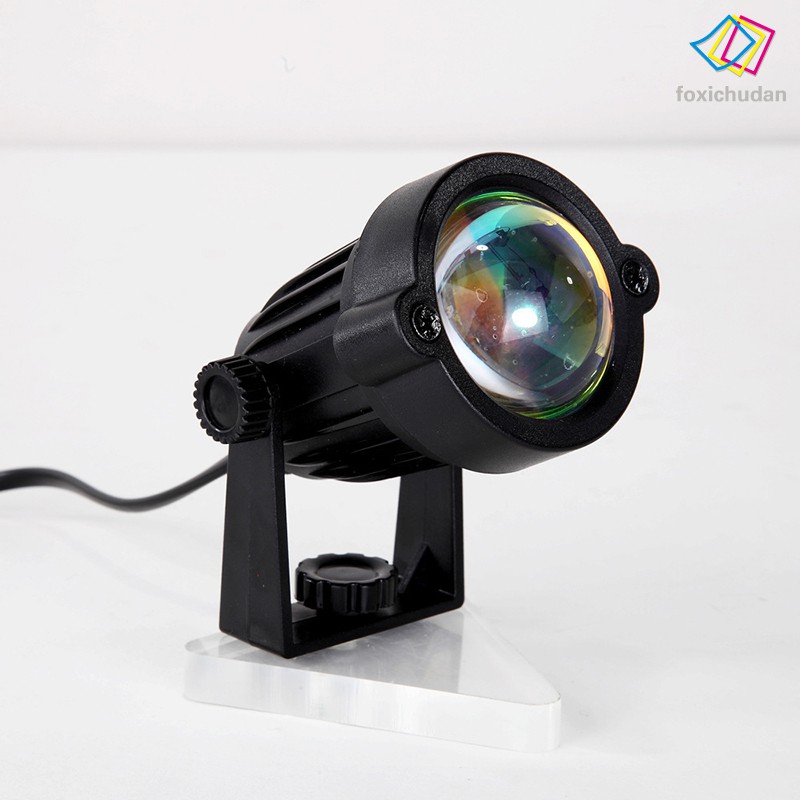 【Ready Stock】Tiktok Hot Đèn sàn chiếu hoàng hôn/mặt trời/cầu vồng trang trí hiện đại/Sunset Projection Floor Light Rainbow Modern Led Floor Light Living Room Stand Light Bedroom Projector Floor Lamp/Đèn Led Màu Cầu Vồng Trang Trí Phòng Ngủ