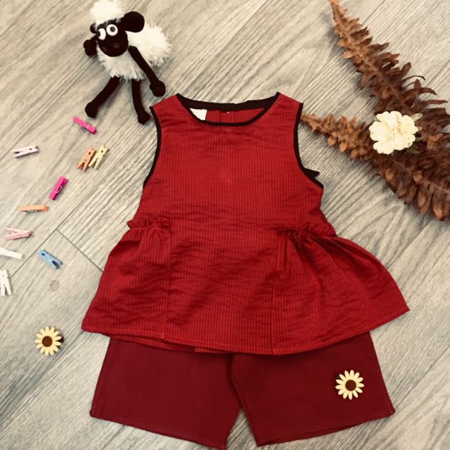 (XẢ HÀNG) SET ÁO BA LỖ+ QUẦN BÉ GÁI