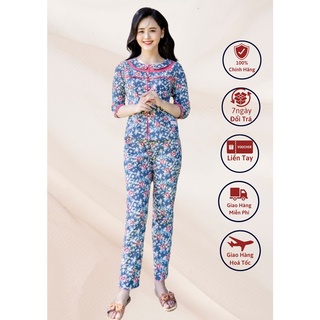 Bộ đồ mặc nhà nữ thu đông cao cấp thương hiệu moceva mssp: td2201