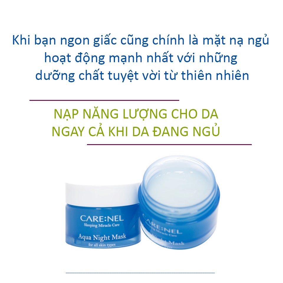 Mặt nạ ngủ môi giúp cấp ẩm, tẩy tế bào chết và chống lão hoá môi Care:nel Sleeping Lip Care Lip Night Mask 5g