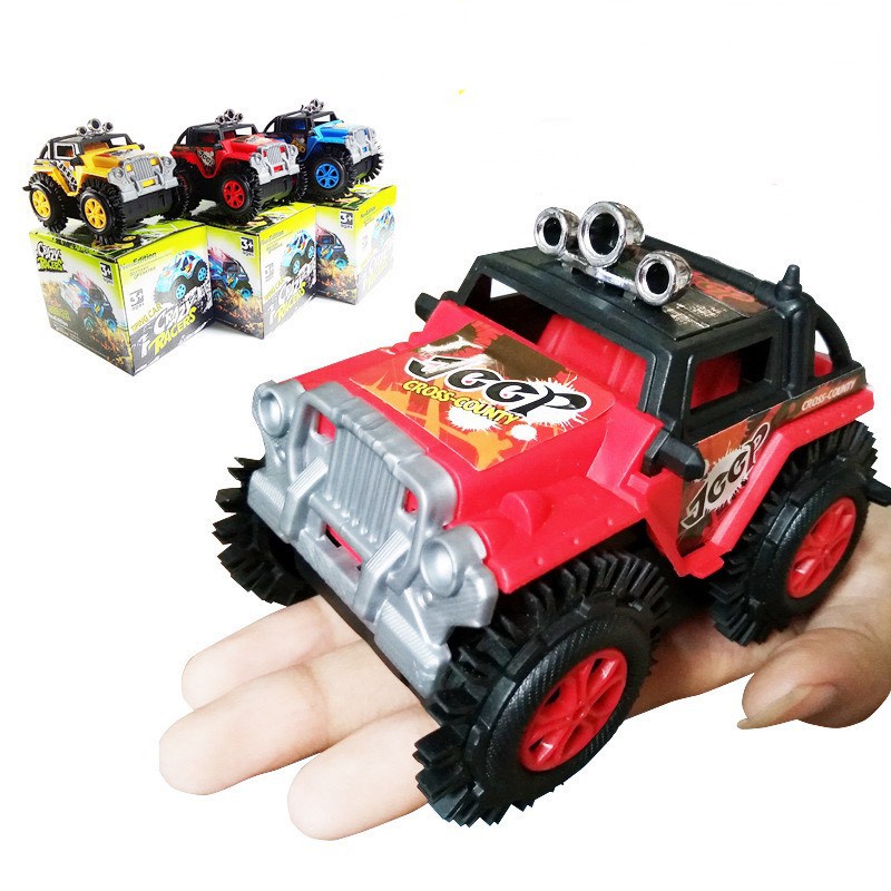  Mô hình xe ô tô địa hình Crazy Racers (CHẠY PIN ) có bánh răng cao su cho bé xoay 180 độ