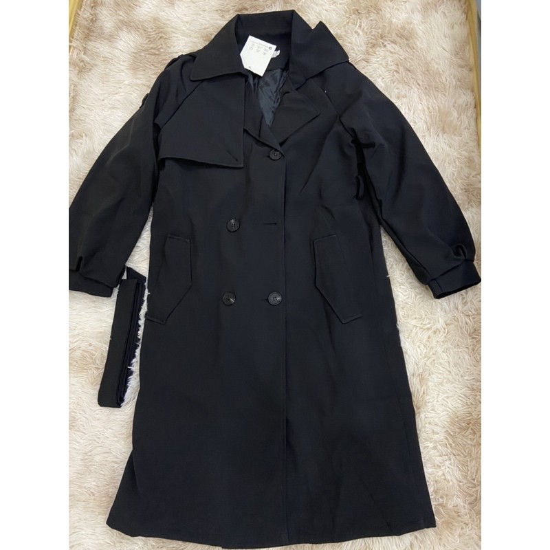 Áo măng tô nữ dáng dài 2 lớp kèm đai hàng quảng châu cao cấp - Áo khoác mangto nữ dáng dài kaki đẹp sang chảnh | BigBuy360 - bigbuy360.vn