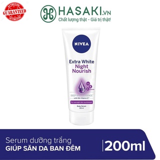 Tinh Chất Dưỡng Thể Giúp Da Săn Chắc Ban Đêm Nivea Extra White Night Nourish Body Serum