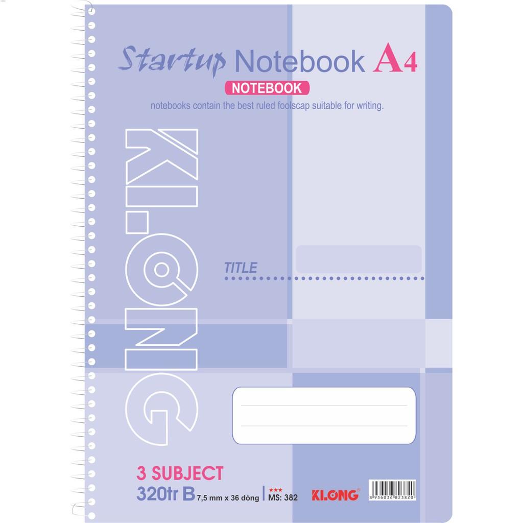Sổ lò xo klong 320tr A4 Compostion Book, 5 Subiject; MS: 382 .