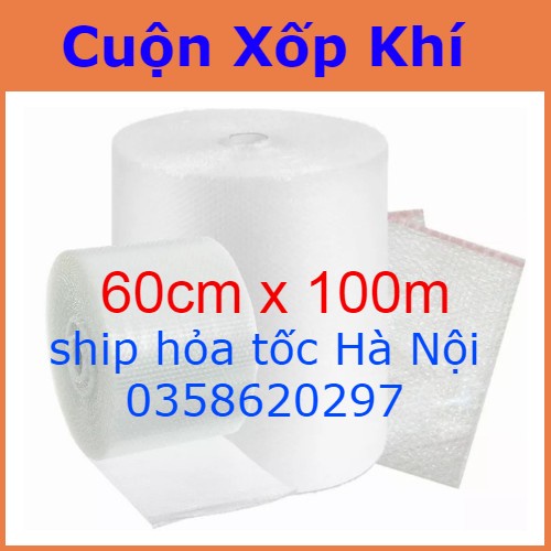 Cuộn Xốp Khí 60cmx100m , Bọc Chống Sốc, Xốp Nổ,xốp khí - Đóng Bọc Hàng - Chống Sốc Bóng Khí Xốp chống sốc gói hàng