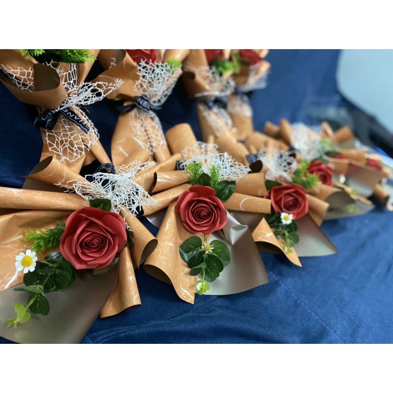 Bó hoa sáp thơm kèm lá táo sinh động QUÀ TĂNG Ý NGHĨA CHO NGƯỜI THƯƠNG