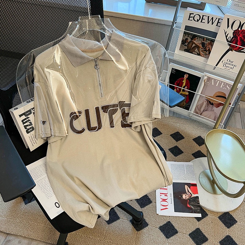 Áo polo Ngắn Tay Thiết Kế Mới Thời Trang Mùa Hè Dành Cho Nữ