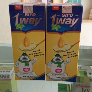 Siro Ho 1 way ( chai 120ml) giúp bổ phế, giảm ho