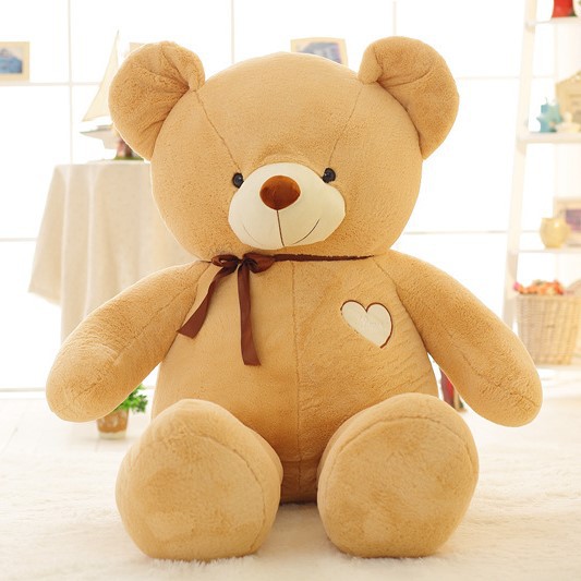 Gấu Bông Teddy Đeo Nơ Trái Tim Làm Quà Tặng Dễ Thương PA9707