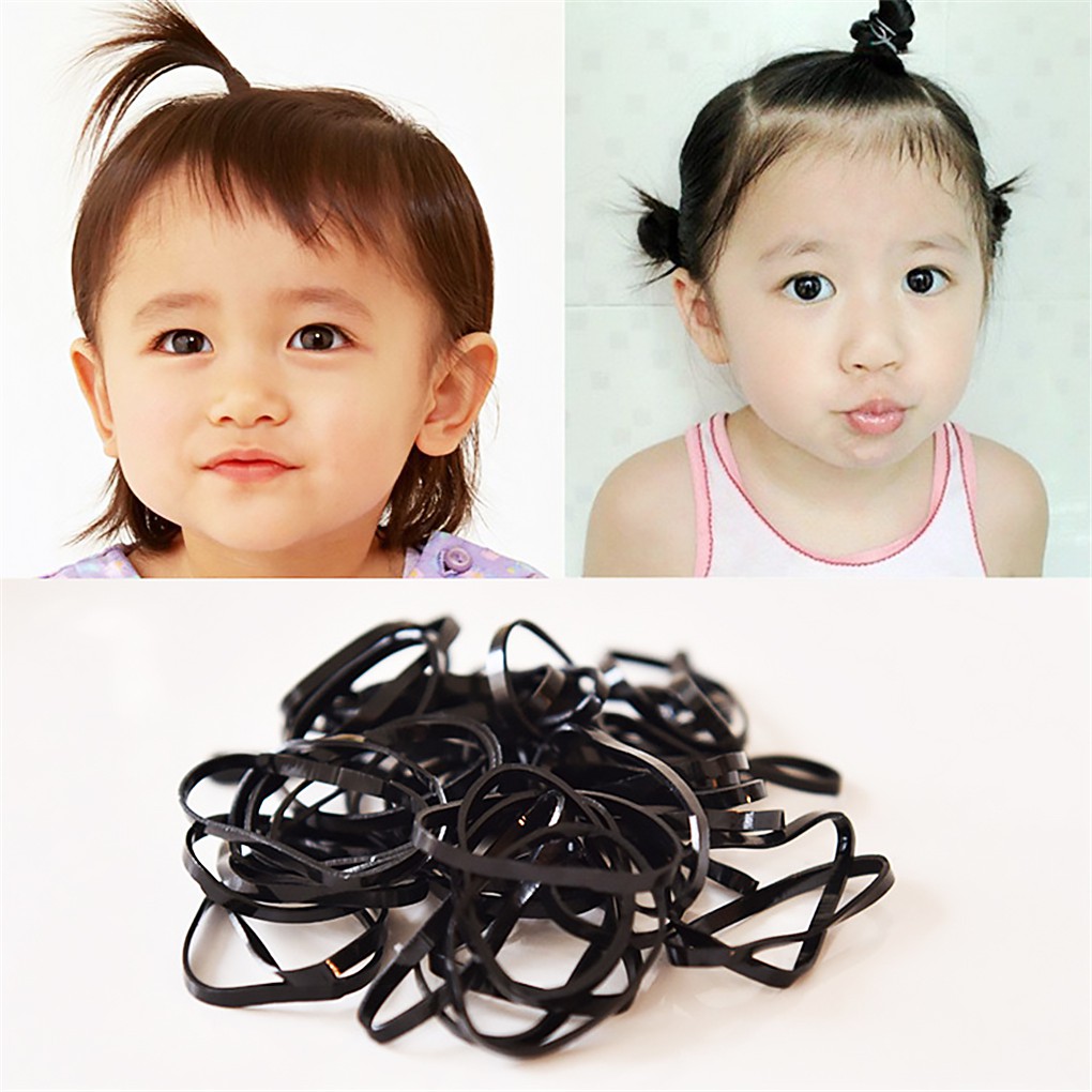 Bộ 1000 vòng buộc tóc bằng cao su co giãn tiện lợi dành cho nữ