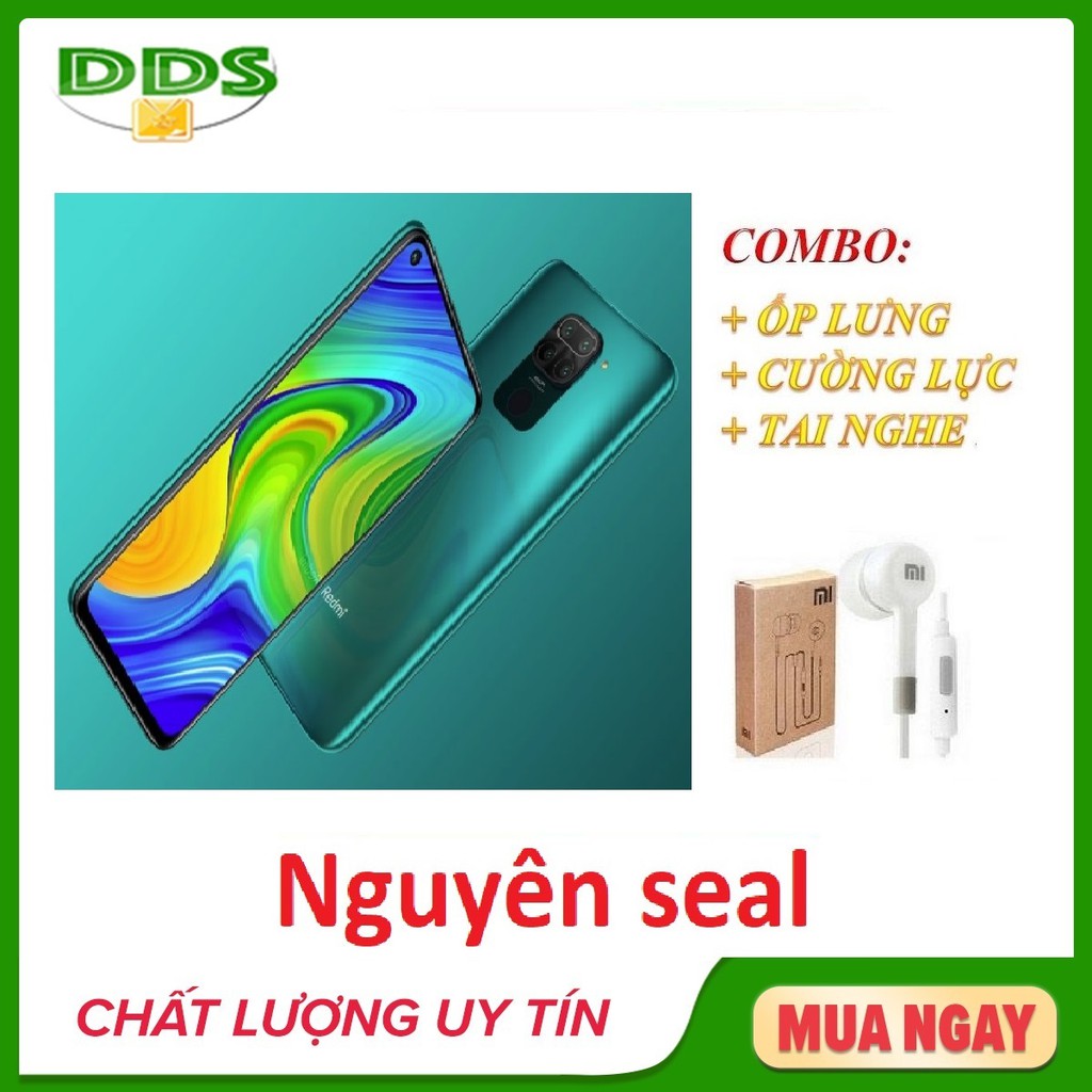 điện thoại Xiaomi Redmi 10X 128Gb Ram 4Gb 4G + Ốp lưng + Cường lực + Tai nghe - Nhập khẩu