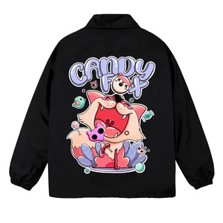 Áo khoác jacket street fox candy đen jk10