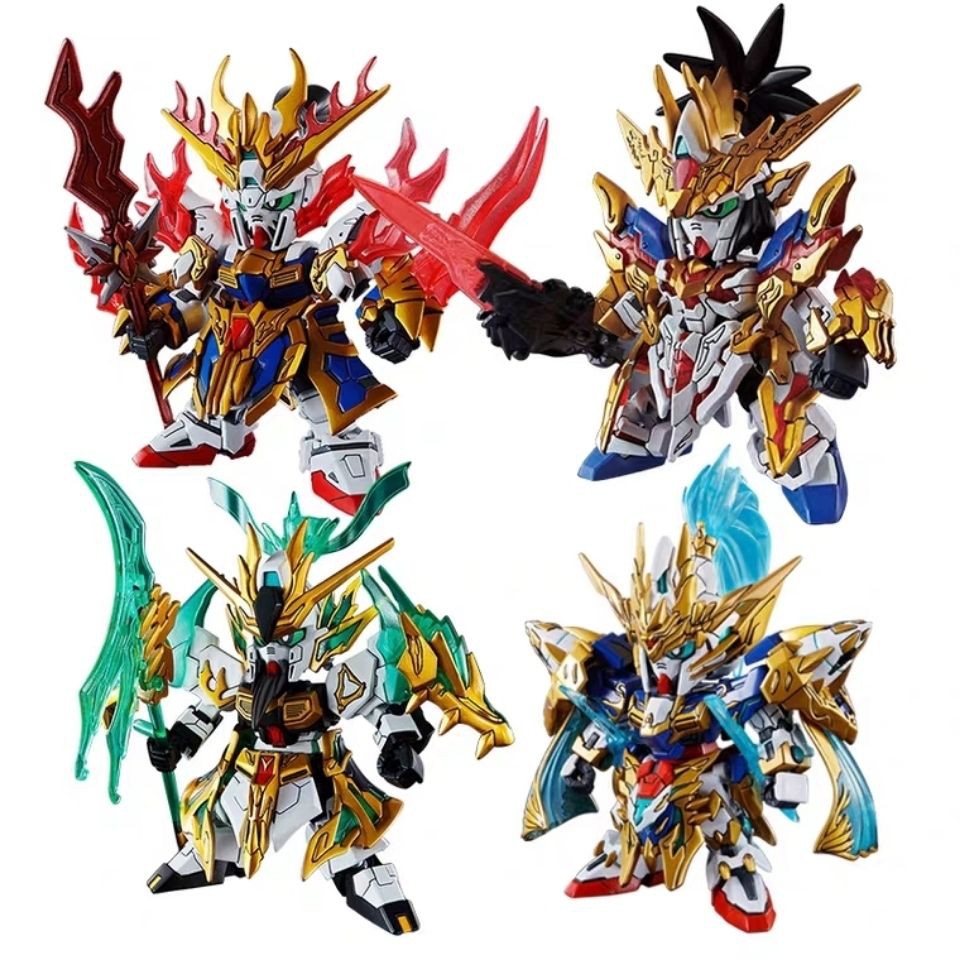 ✜◄♝Mô hình lắp ráp Bandai Gundam Q Phiên bản SD BB Tam quốc sáng tạo bậc thầy Lưu Bị Quan Vũ Trương Phi Triệu Vân G