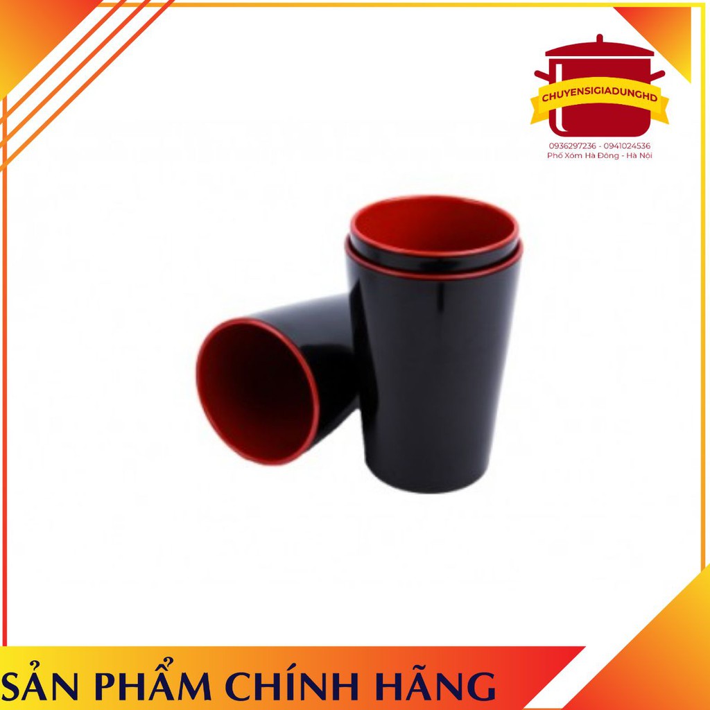 combo 5 cái ly,cốc cao 12cm nhựa melamine ca cốc tách chén uống nước trà (đỏ đen) [ SALE HÔM NAY ]