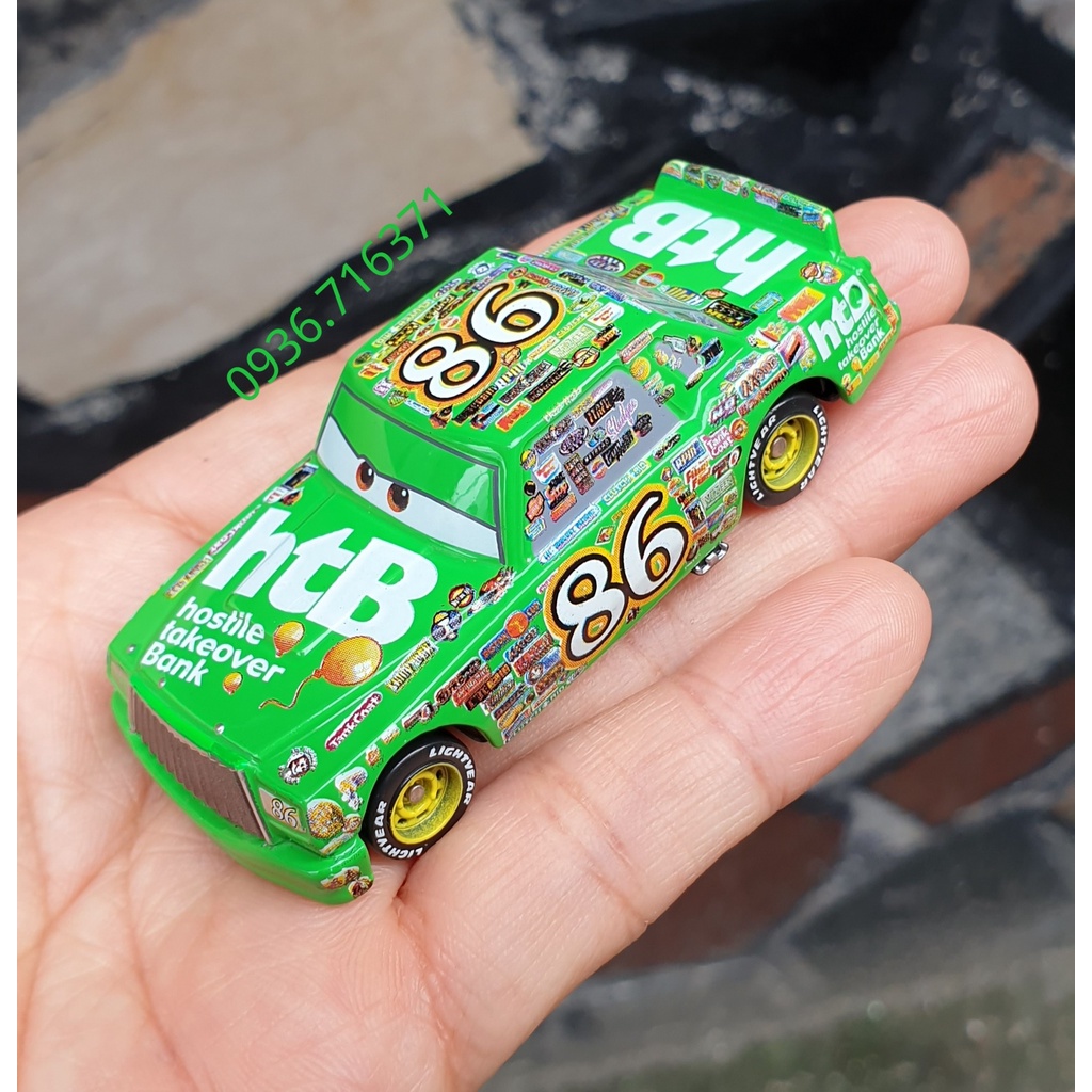 Xe mô hình tomica Nhật Bản - Cars không hộp - Chick Hicks - màu xanh