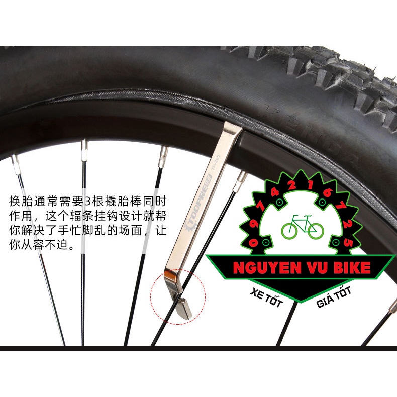 Bộ dụng cụ móc lốp xe đạp Toopre cao cấp