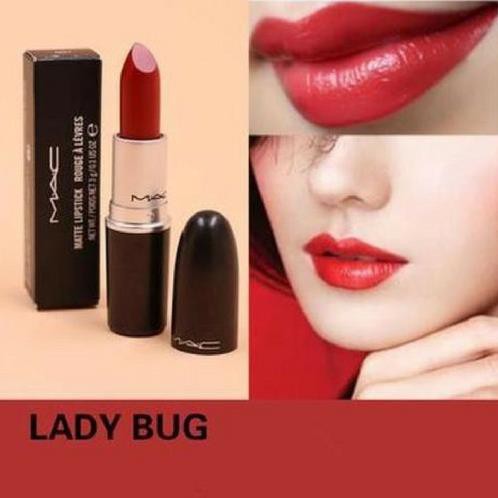 Son MAC Lady Bug 510 Màu Đỏ Hồng – Lustre
