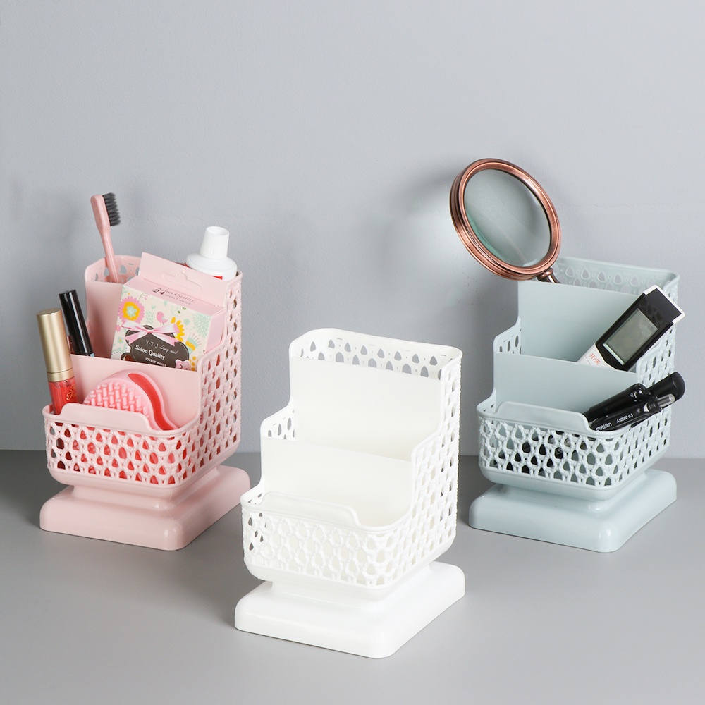 Hộp Đựng Bút 3 Ngăn Đa Năng Tiện Dụng Cho Gia Đình