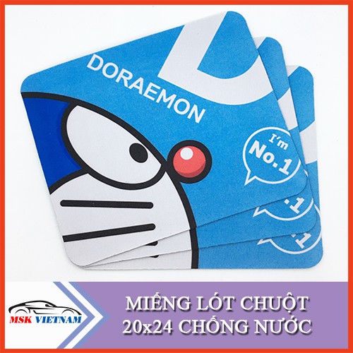Bàn di chuột nhiều màu sắc kích thước 20 x 24cm, lót chuột dày 3mm, chống nước - MSK VIETNAM