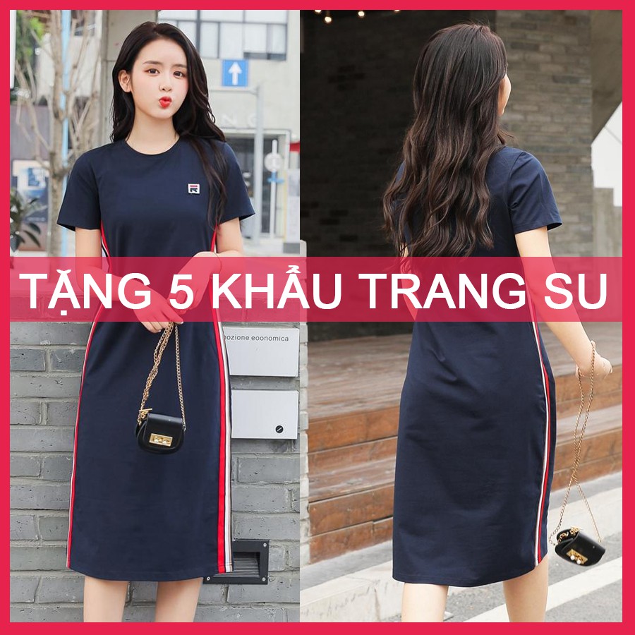ĐẦM NỮ BIGSIZE QUẢNG CHÂU CAO CẤP,HÀNG EXMOL CHÍNH HÃNG,DÁNG DÀI,SUÔNG,CỔ TRÒN,NGẮN TAY,CHẤT THUN COTTON (50kg-80kg) | BigBuy360 - bigbuy360.vn