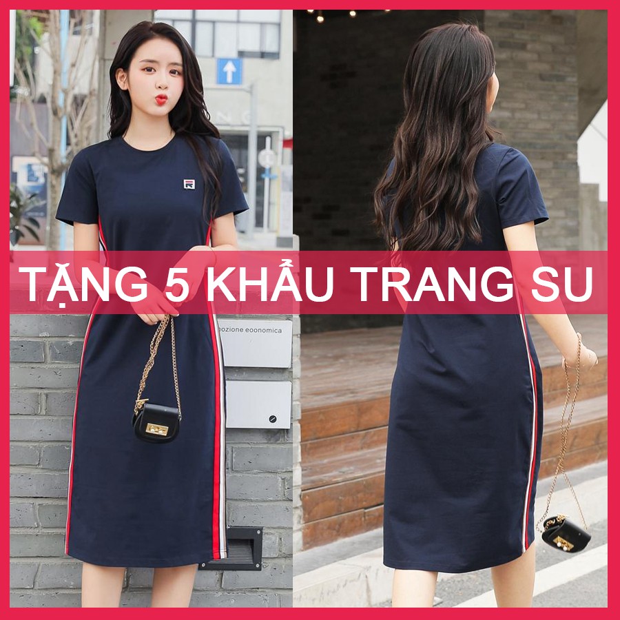 ĐẦM NỮ BIGSIZE QUẢNG CHÂU CAO CẤP,HÀNG EXMOL CHÍNH HÃNG,DÁNG DÀI,SUÔNG,CỔ TRÒN,NGẮN TAY,CHẤT THUN COTTON (50kg-80kg) | WebRaoVat - webraovat.net.vn