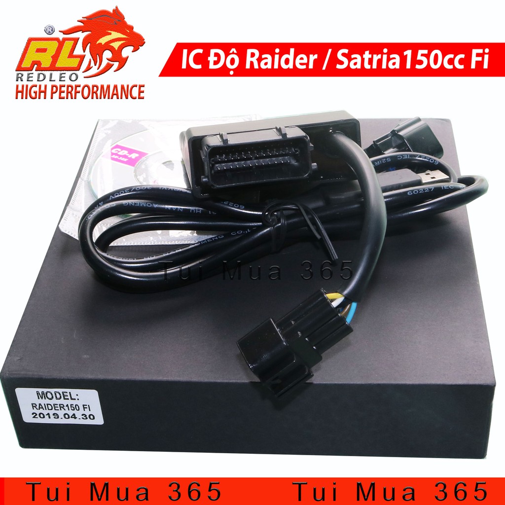 ECU IC Redleo Độ Mở Tua Raider Fi, Satria Fi 150cc, Exciter 150, Winner, Sonic Ver V3