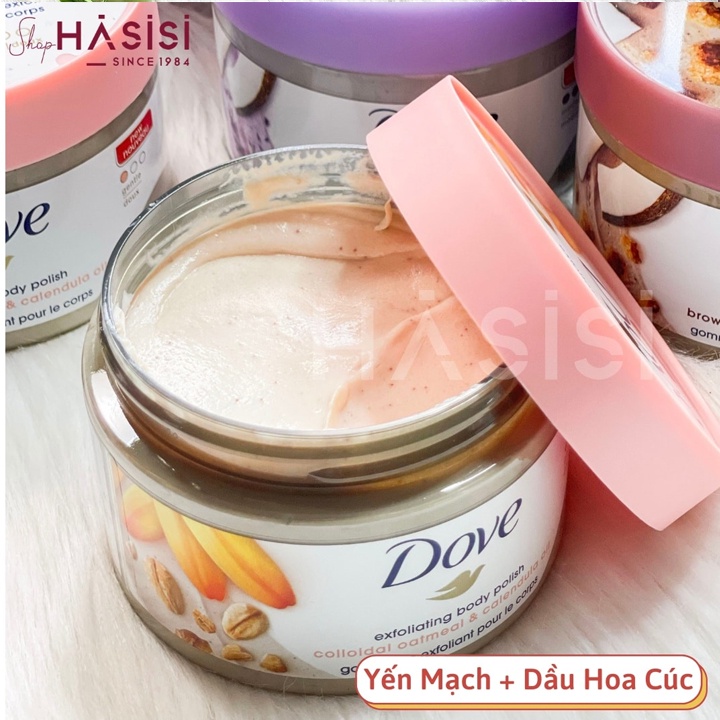 Tẩy Tế Bào Chết Body DOVE - Exfoliating Body Polish 298g (Hàng Mỹ)