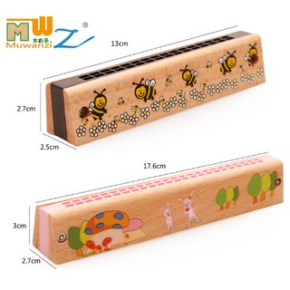 Kèn harmonica đàn gỗ tự nhiên sịn cho bé