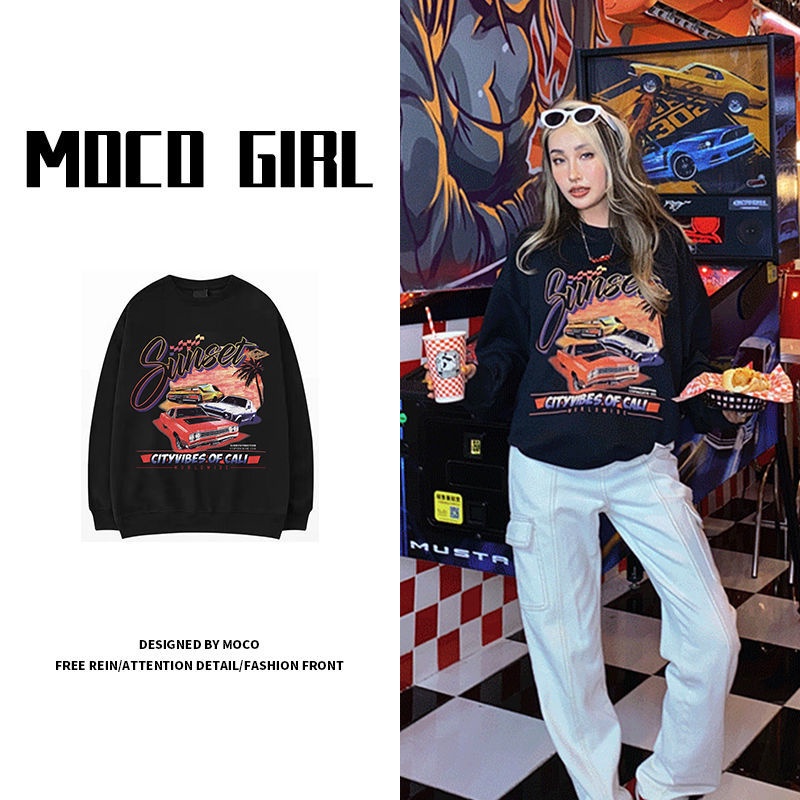 Áo hoodie tay dài dáng rộng phong cách retro Hàn Quốc dễ phối đồ cho nữ | BigBuy360 - bigbuy360.vn