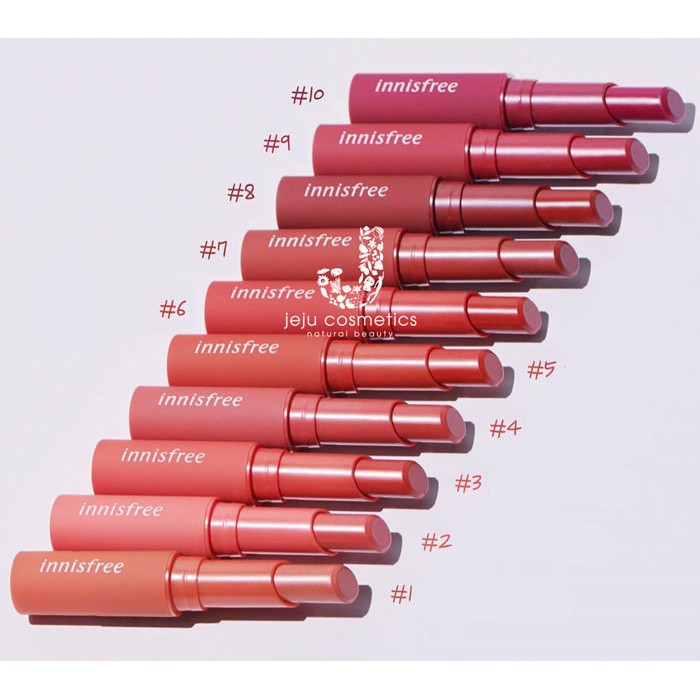 Son Tint Innisfree Vivid 2g nhỏ gọn ,tiện lợi . Wow sẵn 2 màu 03 ,05 lên màu cực chuẩn không kén da.Tặng thêm 1 Túi đựng | BigBuy360 - bigbuy360.vn