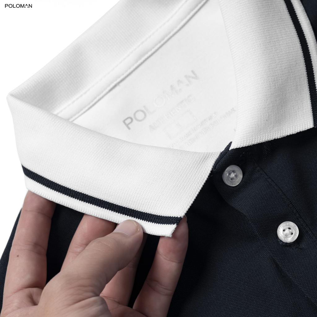 Áo Polo nam cổ bẻ phối SILAS vải cá sấu Cotton xuất xịn,chuẩn form,trẻ trung - thanh lịch - POLOMAN. | BigBuy360 - bigbuy360.vn
