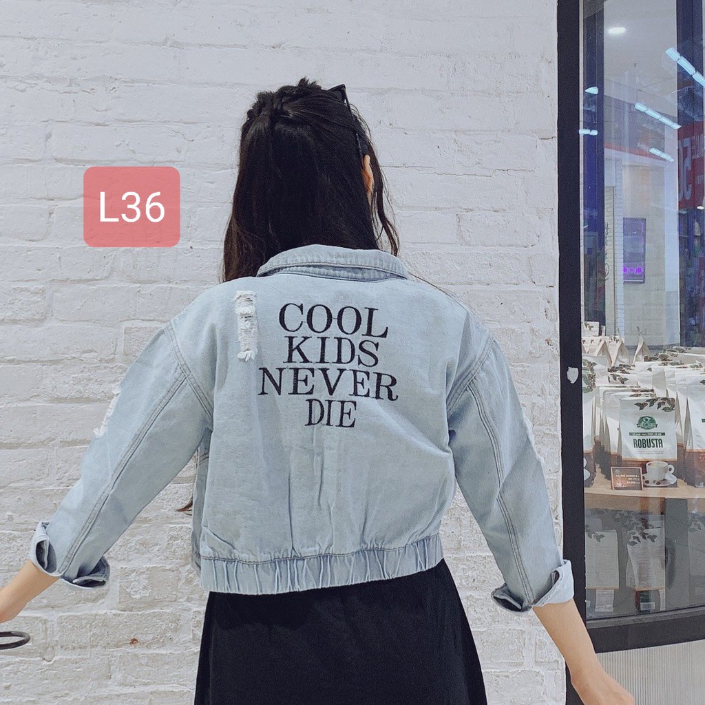 Áo Khoác Jean Nữ Áo Jean Nữ Áo Bò Nữ Áo Khoác Bò Chất Denim Xịn Xò MS06