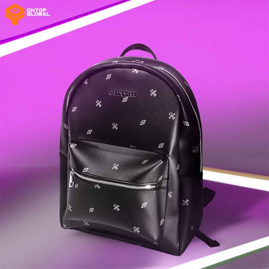 Balo nam đi học thời trang màu đen Local Brand ONTOP - Level - Hàng nhập khẩu