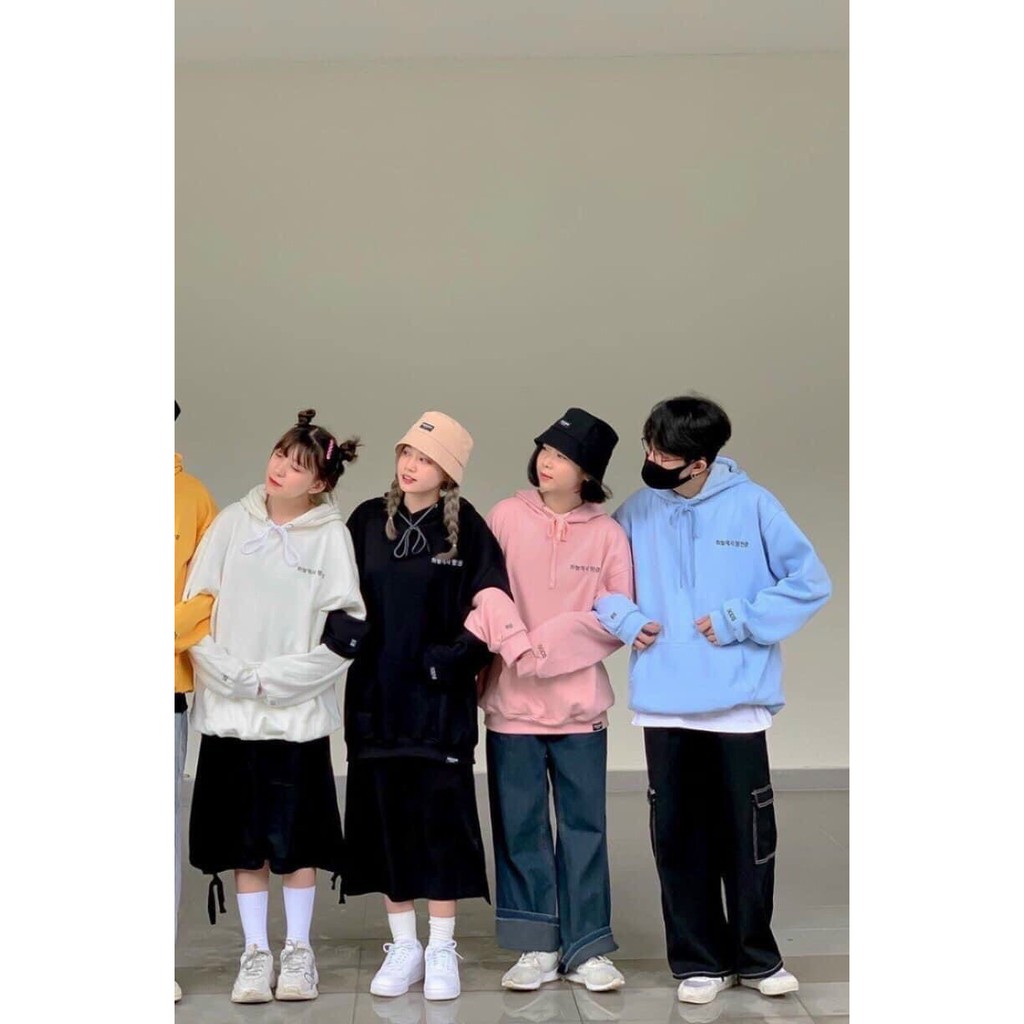 Áo nỉ có mũ 🍁FREESHIP🍁 Áo hoodie chữ Hàn Quốc