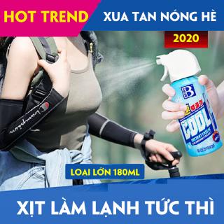 Bình Xịt Làm Lạnh Tức Thì 💝 DÙNG CẢ THÁNG 💝 Bình Xịt Làm Mát Cơ Thể chống nóng hè (LOẠI TO)