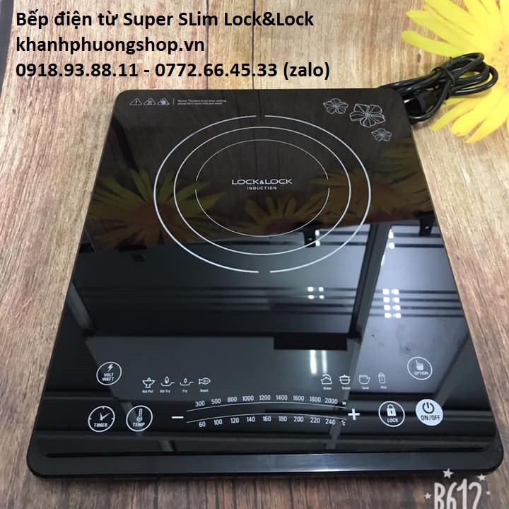 bếp điện từ super-slim eji131blk lock&lock - bếp điện từ