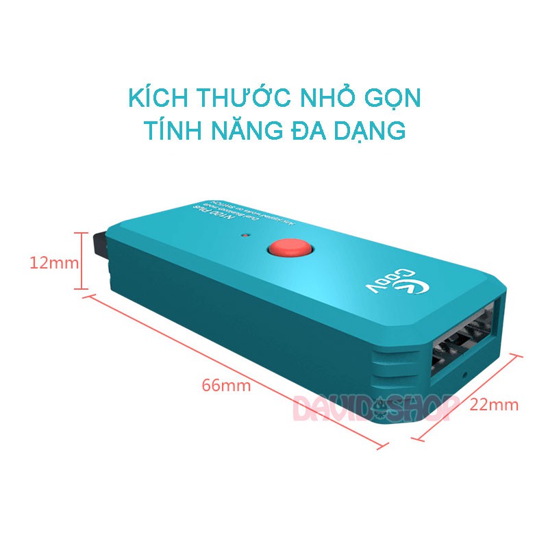 USB Adapter Coov N100 Plus kết nối hầu hết tay cầm cho Nintendo Switch, PC