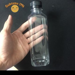 Chai nhựa vuông❤️350ml❤️nút đen