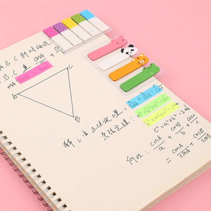 Miếng Dán Ghi Chú Trong Suốt Họa Tiết Hoạt Hình Đáng Yêu