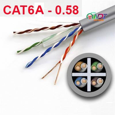 🇻🇳 Dây Cáp Mạng Đồng Nguyên Chất CAT6A - Bấm sẵn 2 đầu 10, 20 , 30 , 40, Mét